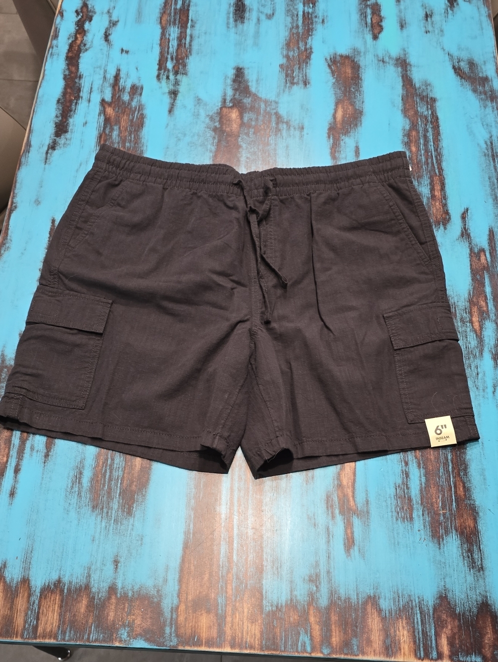 No Boundaries Black Cargo Shorts with Drawstring